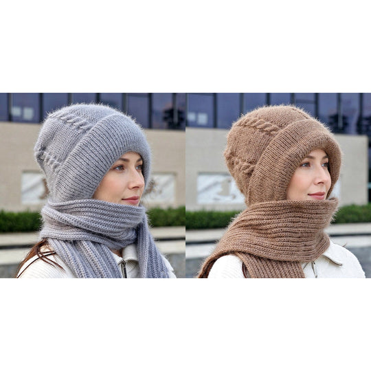 🧣 Toasty Comfort, Head-to-Neck Coverage | Women's Winter Warm Hooded Scarf