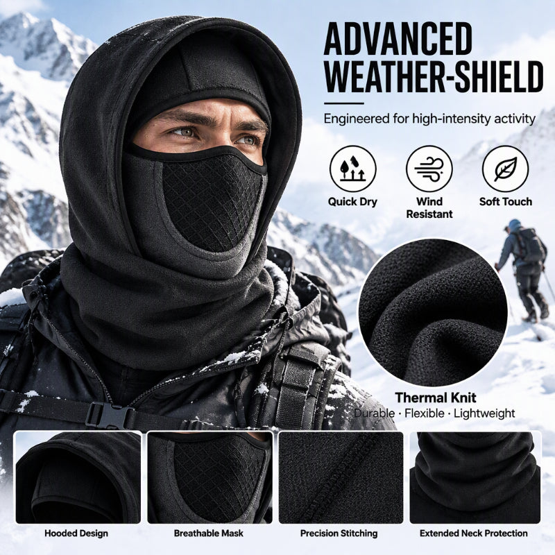 ❄️ Wind-Blocking Warmth, Full Face & Neck Coverage | Windproof Thermal Balaclava Face Mask