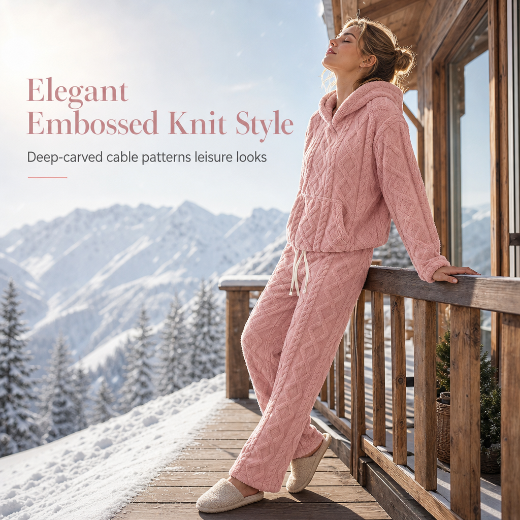 ☁️🧸 The Snuggle Edit – Fluffy Hoodie & Dream-Soft Lounge Set ✨💗