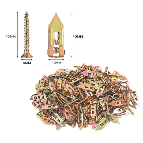 🔥Koop meer, bespaar meer🔥Gipsplaat expansieankers hoge sterkte zinkschroevenset