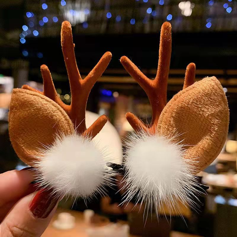 🎅Christmas Hot Sale🎅Reindeer Antlers Xmas Hair Clip