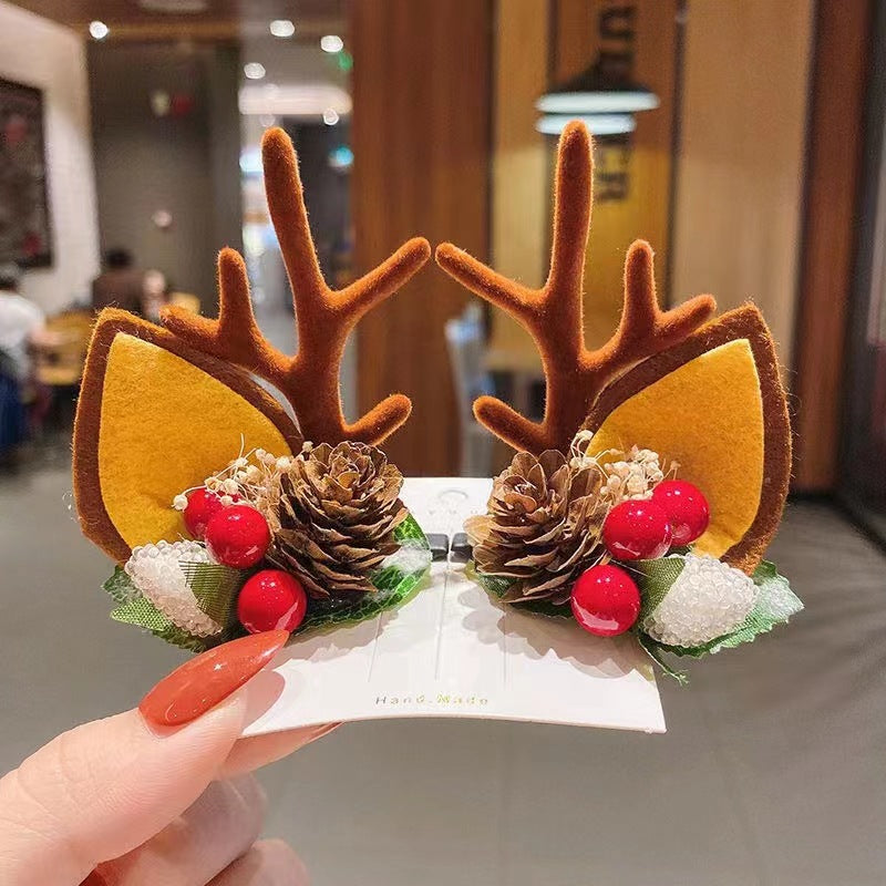 🎅Christmas Hot Sale🎅Reindeer Antlers Xmas Hair Clip