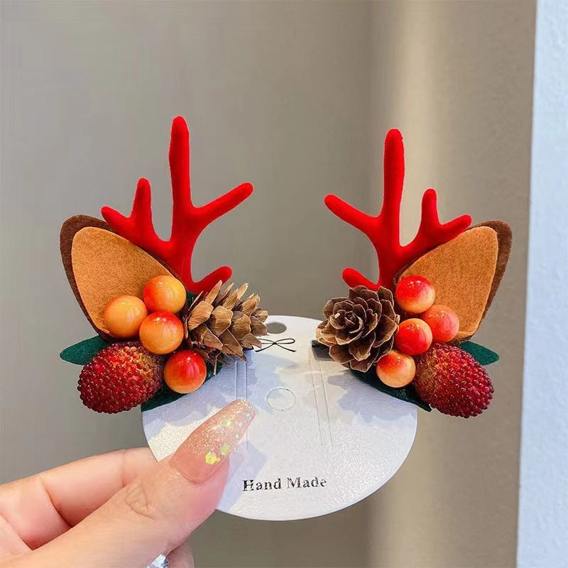 🎅Christmas Hot Sale🎅Reindeer Antlers Xmas Hair Clip