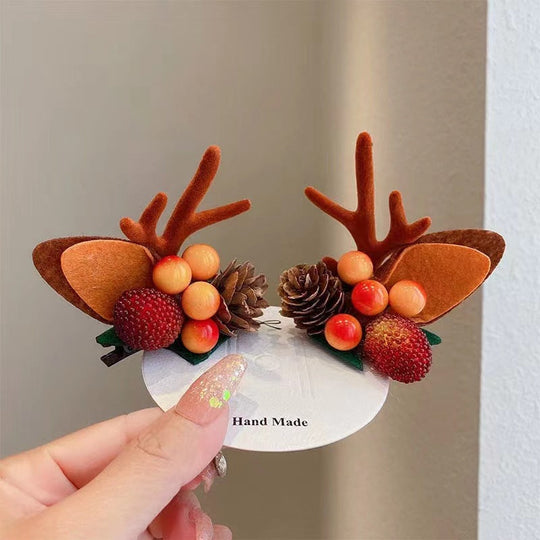 🎅Christmas Hot Sale🎅Reindeer Antlers Xmas Hair Clip