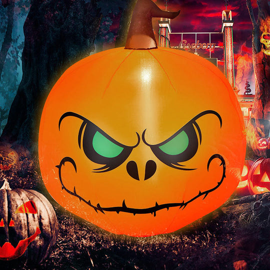 Large Halloween Inflatable Pumpkin Light