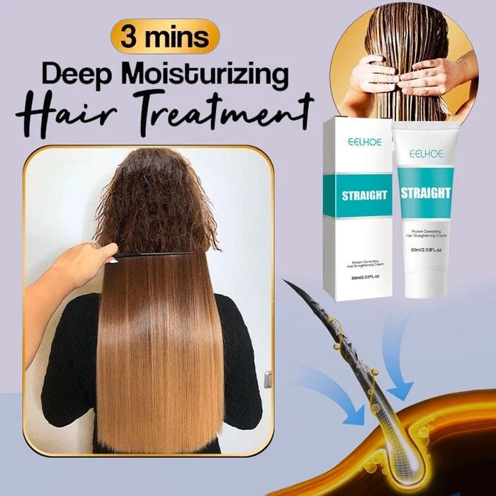 Buy 2 get 1 free-Silk and Keratin Treatment Hair Straightening Cream