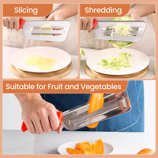 🌟Best Kitchen Gift🎁🧑‍🍳Stainless Steel Double-layer Slicer