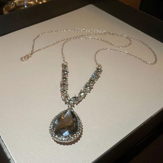 Women's Crystal-Like Long Necklace