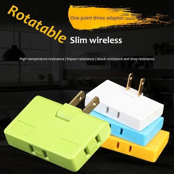 🌟Charging Artifact🥳180 Degrees Rotatable Socket Converter