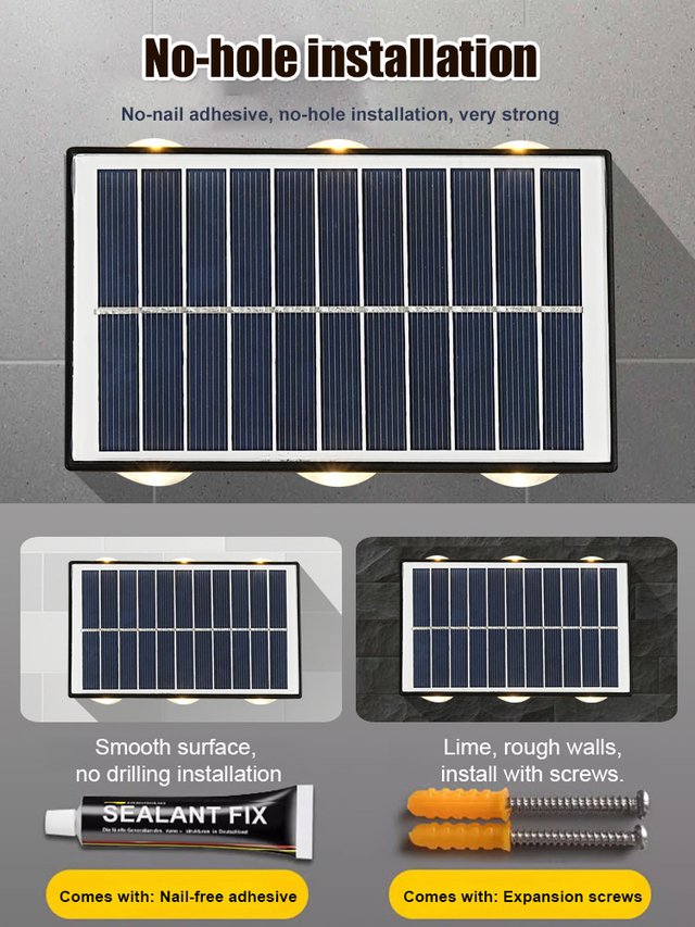 Solar Powered Wall Light