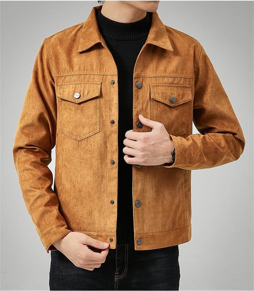 Men's Casual Suede Jacket