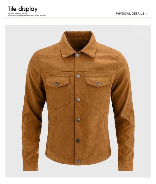 Men's Casual Suede Jacket