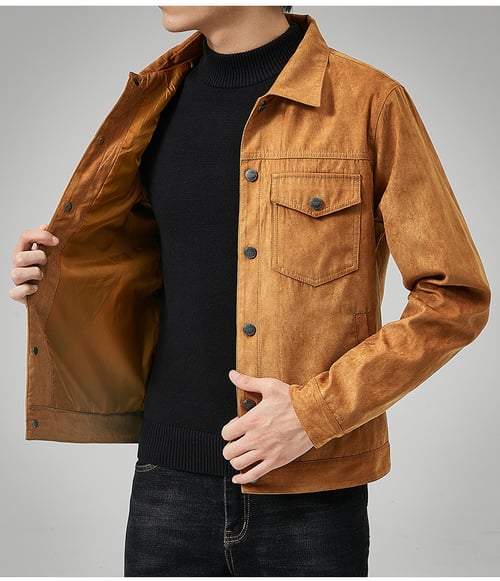 Men's Casual Suede Jacket