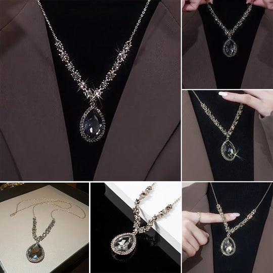 Women's Crystal-Like Long Necklace