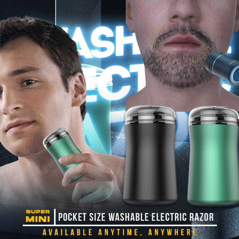 Pocket-sized washable electric shaver