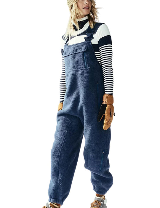 🔥2024 New Women's Fleece Warm Overalls Loose Casual Jumpsuits（59% OFF）