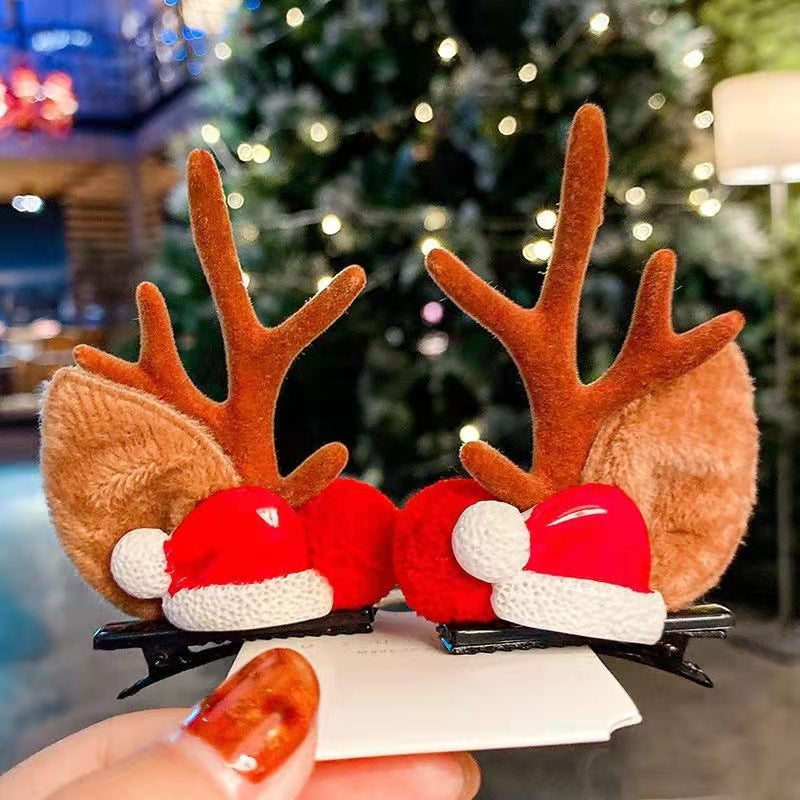 🎅Christmas Hot Sale🎅Reindeer Antlers Xmas Hair Clip