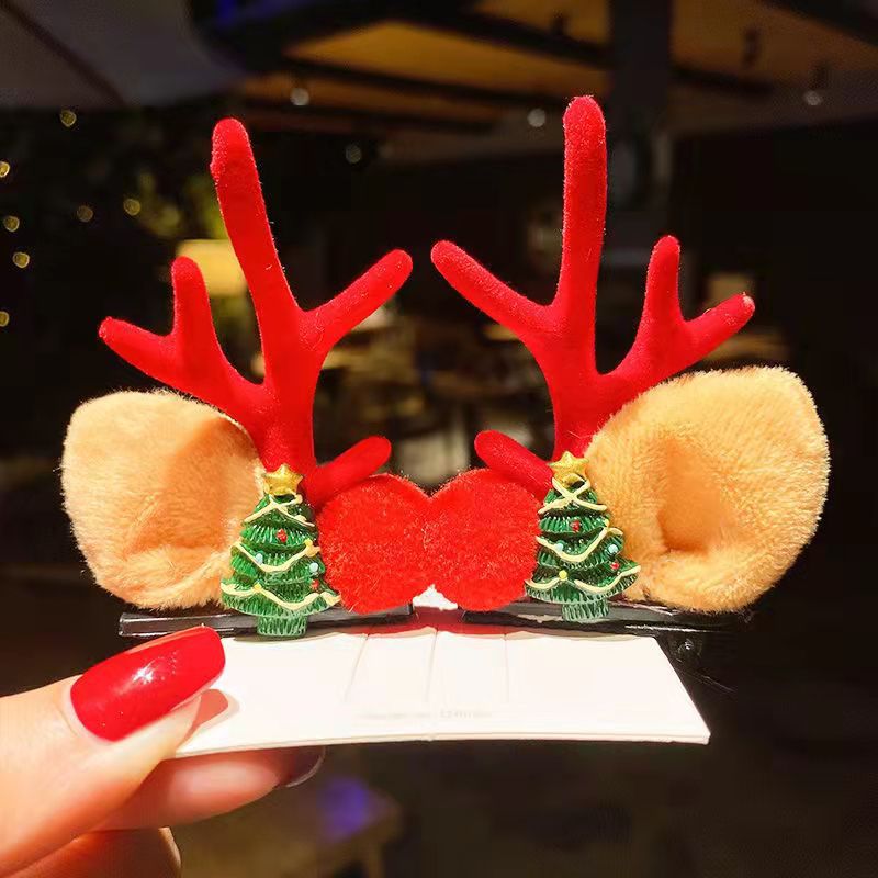 🎅Christmas Hot Sale🎅Reindeer Antlers Xmas Hair Clip