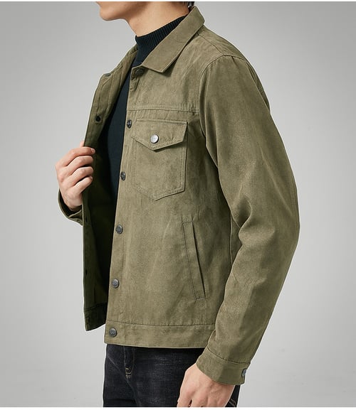 Men's Casual Suede Jacket