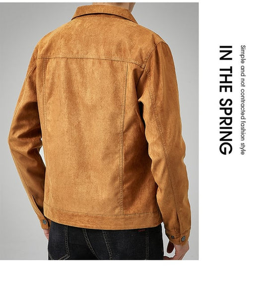 Men's Casual Suede Jacket