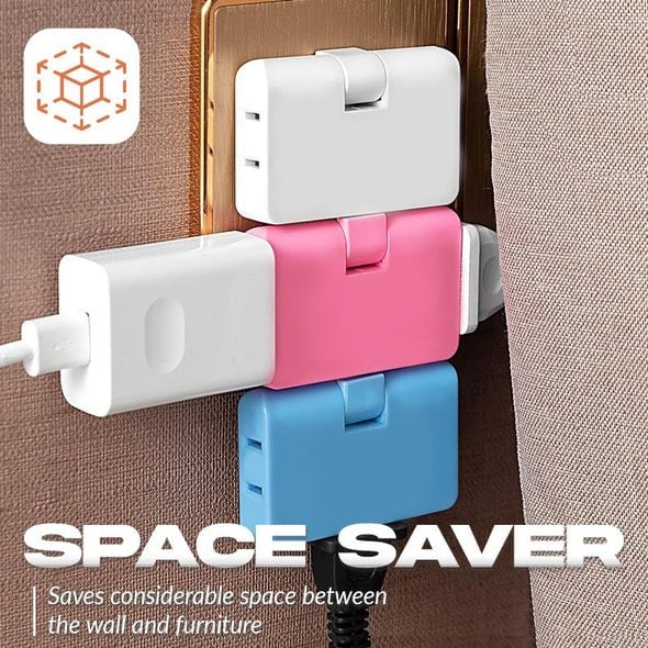 🌟Charging Artifact🥳180 Degrees Rotatable Socket Converter