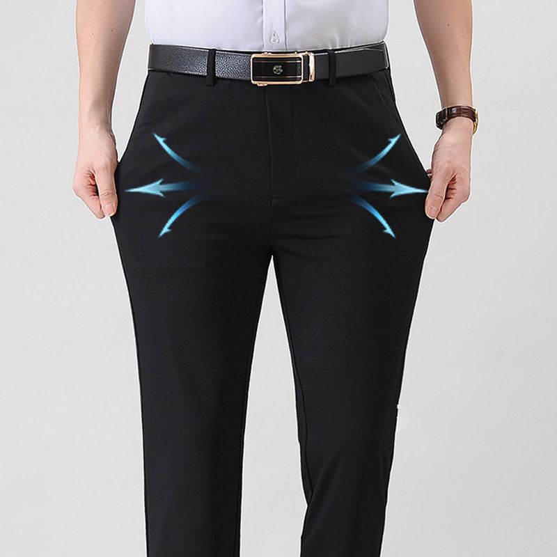 Men's Stylish Stretch Plush Lined Suit Pants