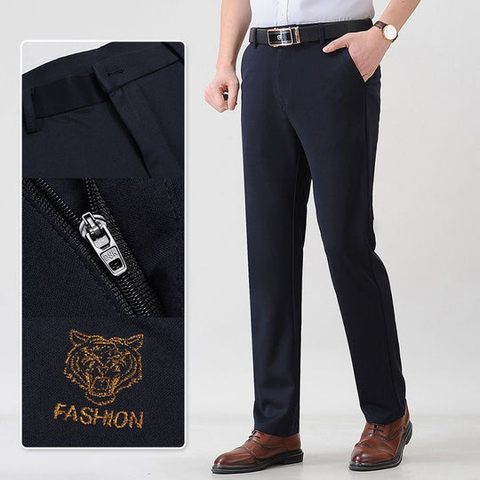 Men's Stylish Stretch Plush Lined Suit Pants