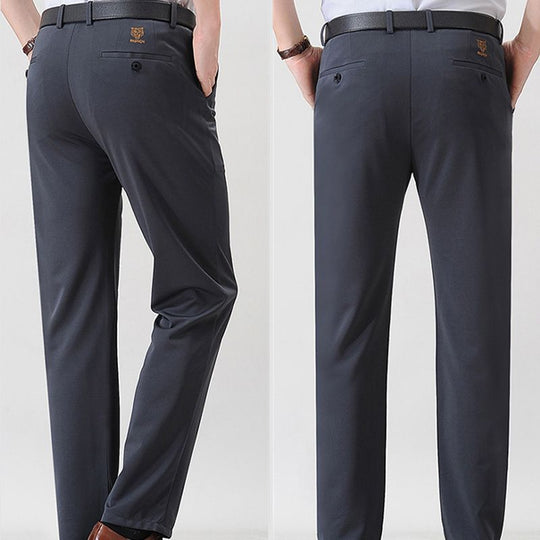 Men's Stylish Stretch Plush Lined Suit Pants