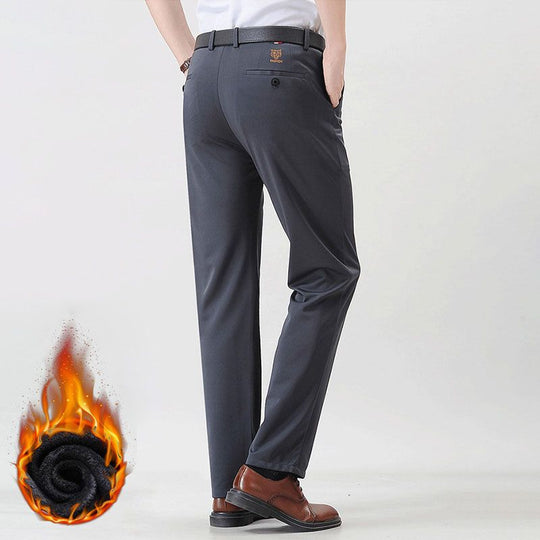 Men's Stylish Stretch Plush Lined Suit Pants