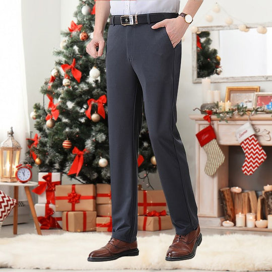 Men's Stylish Stretch Plush Lined Suit Pants