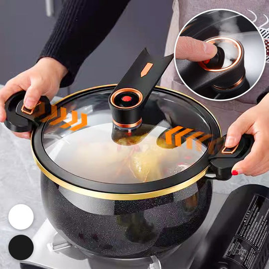 🌟Kitchen Essentials🏠️🧑‍🍳Non-stick Enamel Micro-pressure Pot