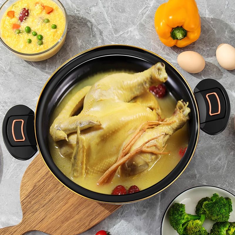 🌟Kitchen Essentials🏠️🧑‍🍳Non-stick Enamel Micro-pressure Pot