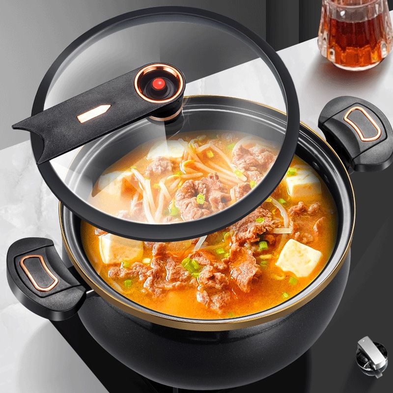 🌟Kitchen Essentials🏠️🧑‍🍳Non-stick Enamel Micro-pressure Pot