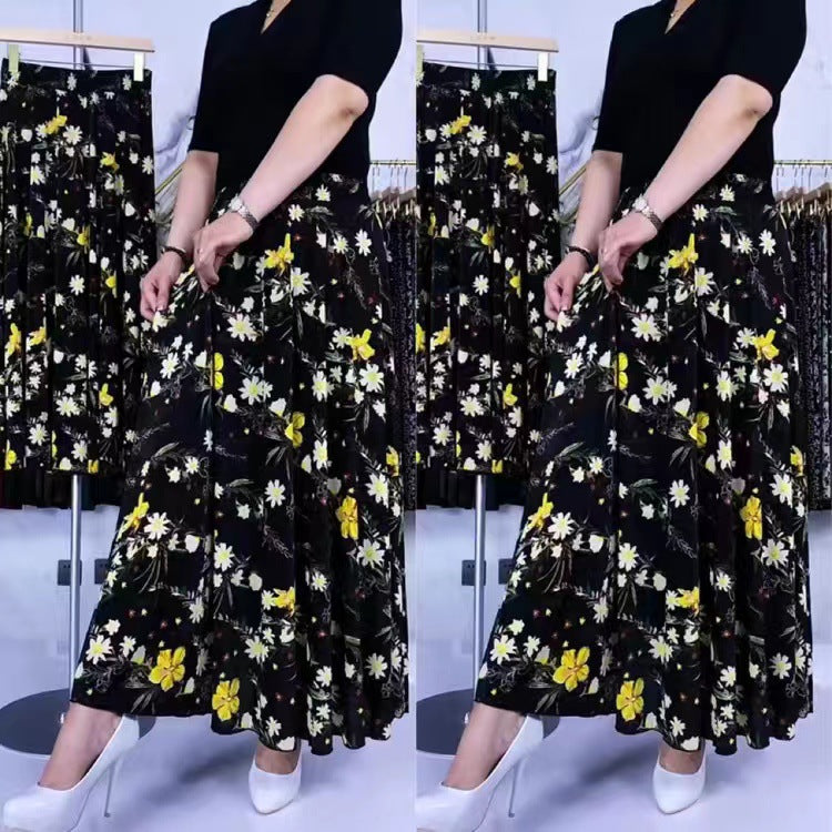 💃Mother's Day Gift🌹Women's Flowy Lightweight Long Floral Skirt